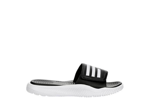 adidas Alphabounce Mens Slide Sandals Black Black Product Image