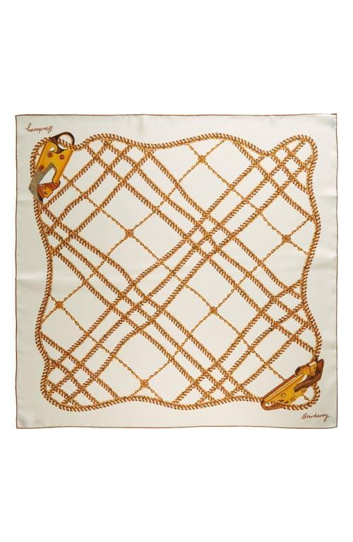 burberry Spear Chain Print Square Silk Scarf Product Image