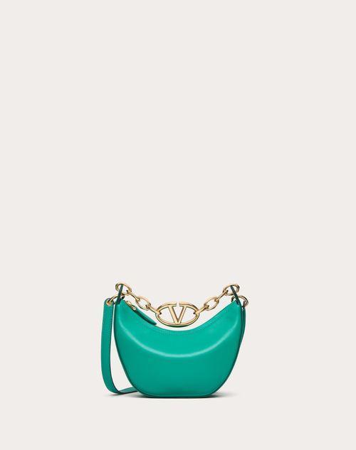 VLOGO MOON MINI HOBO BAG IN NAPPA LEATHER WITH CHAIN Product Image