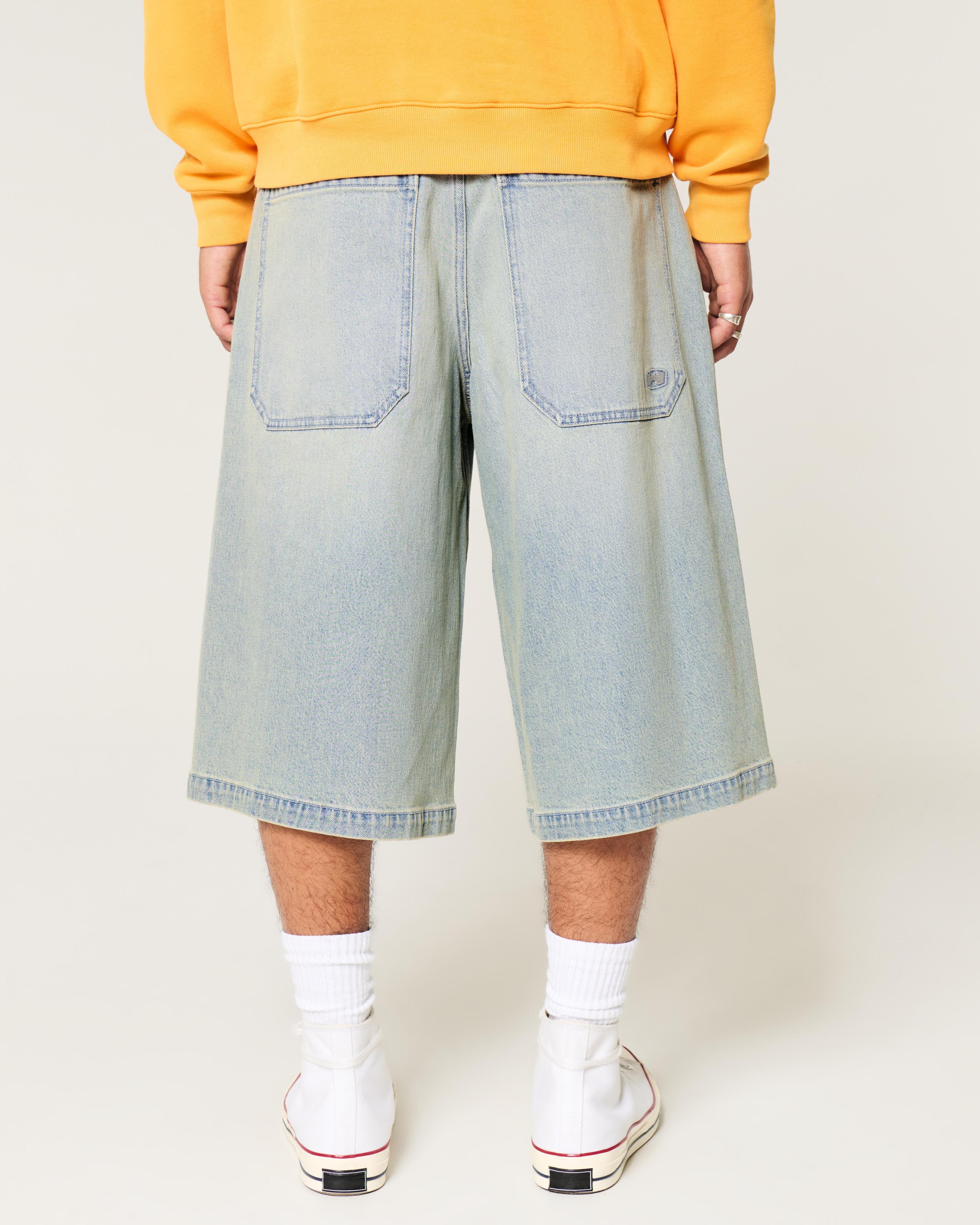 Light Wash Baggy Skater Jeans Product Image