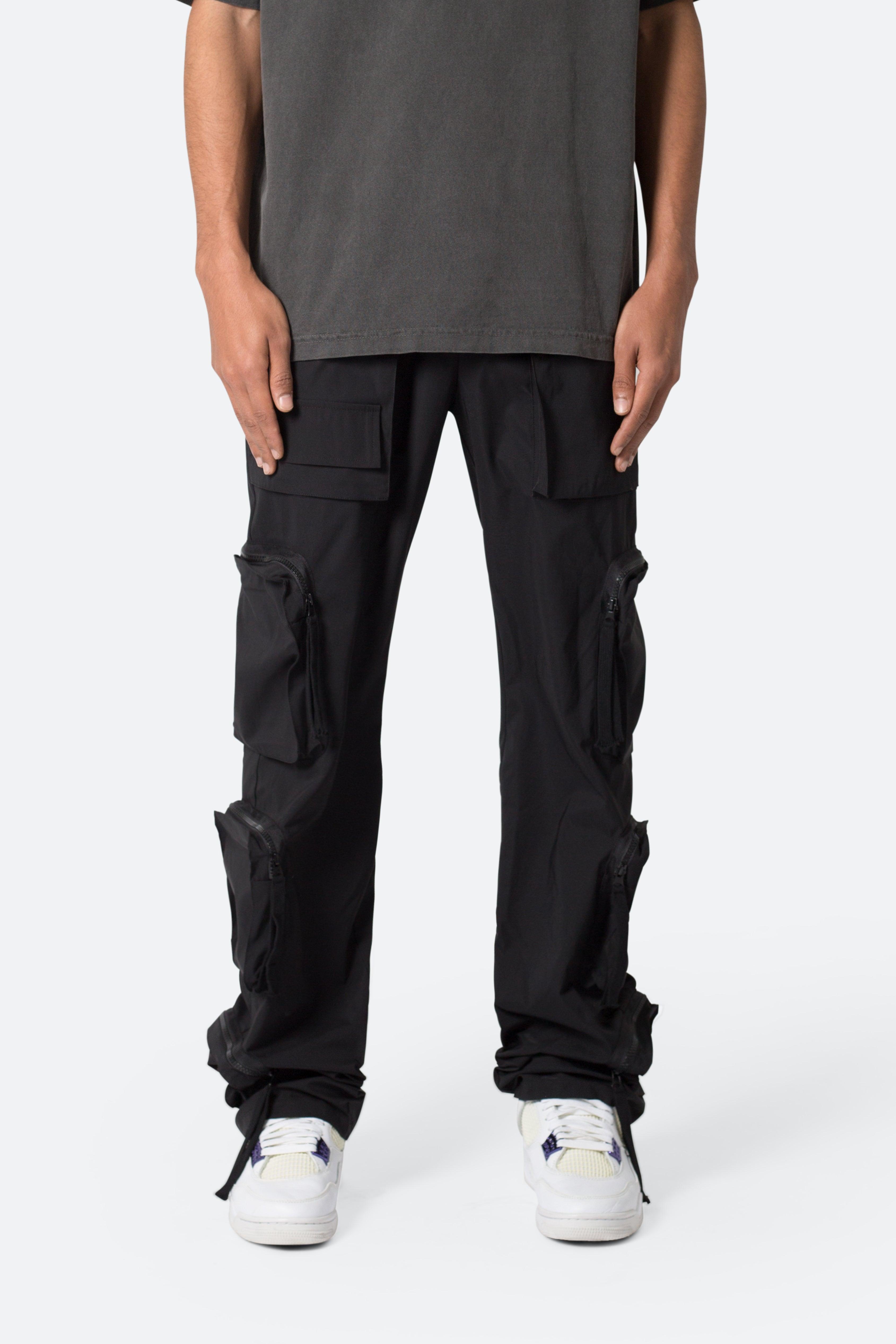 Multi Pocket Drawcord Pants - Black Product Image