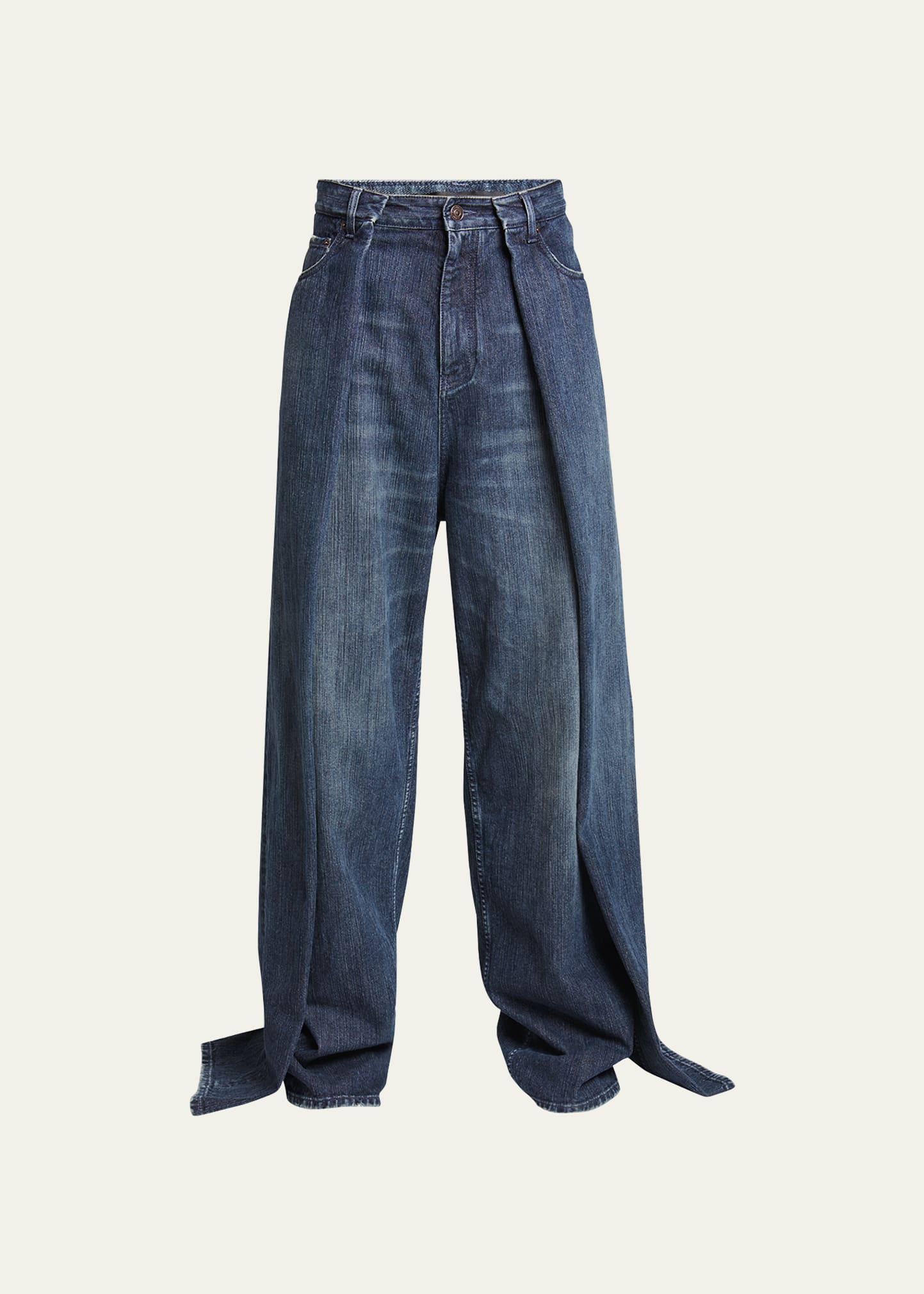 Mens Baggy Jeans with Double Side Panels Product Image