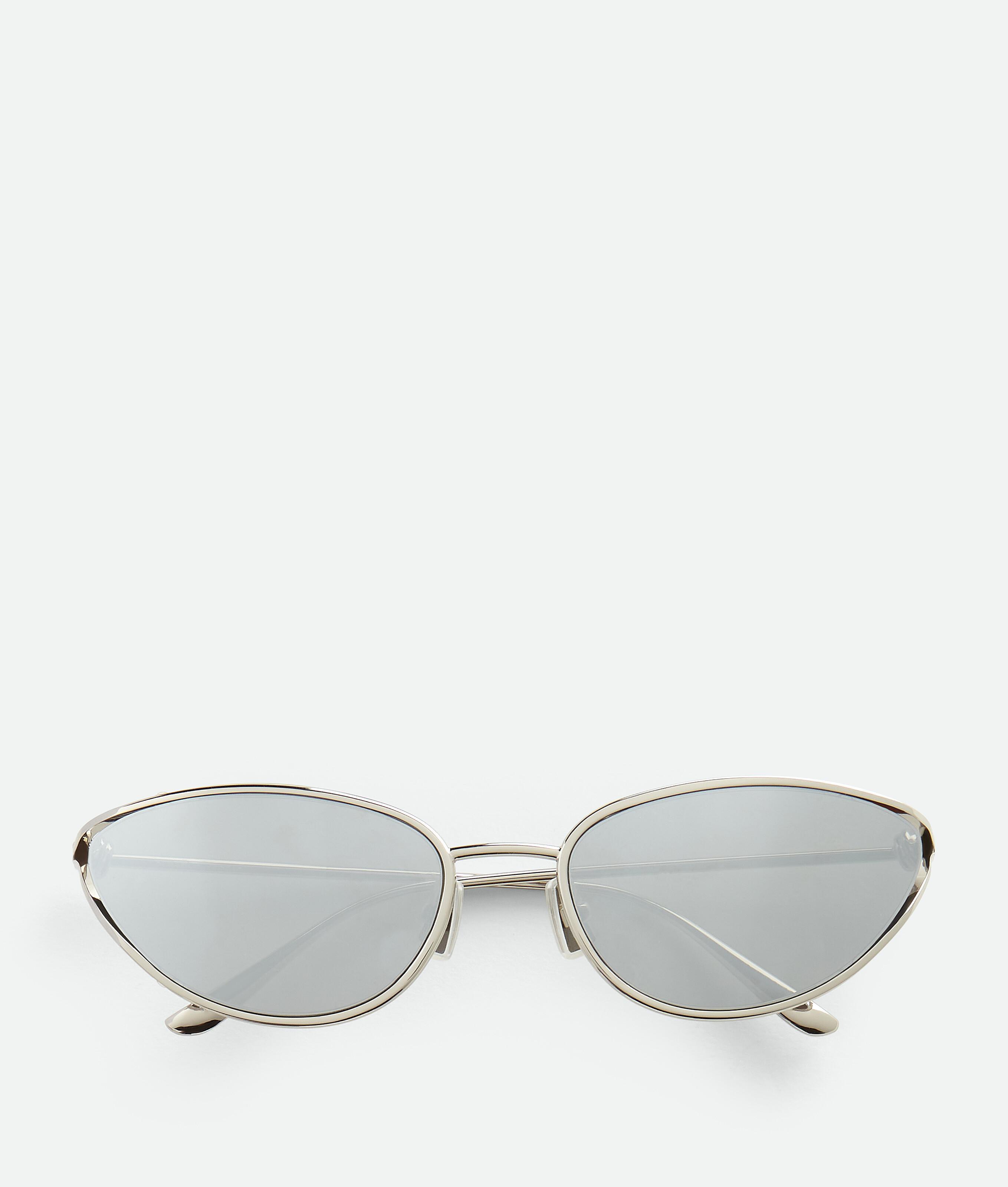 Knot Cat Eye Sunglasses in Silver Product Image