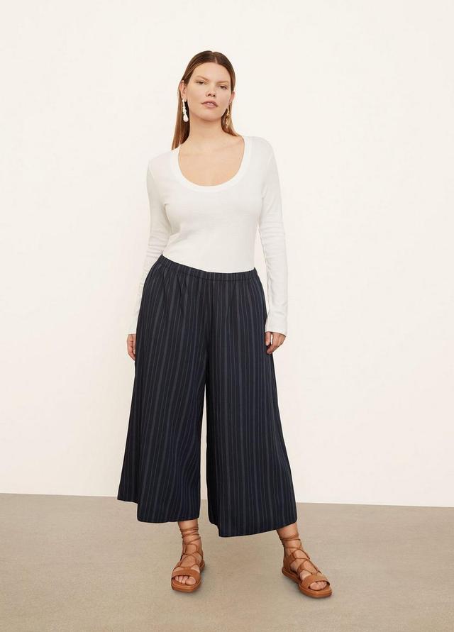 Tie-Front Striped Culotte Product Image