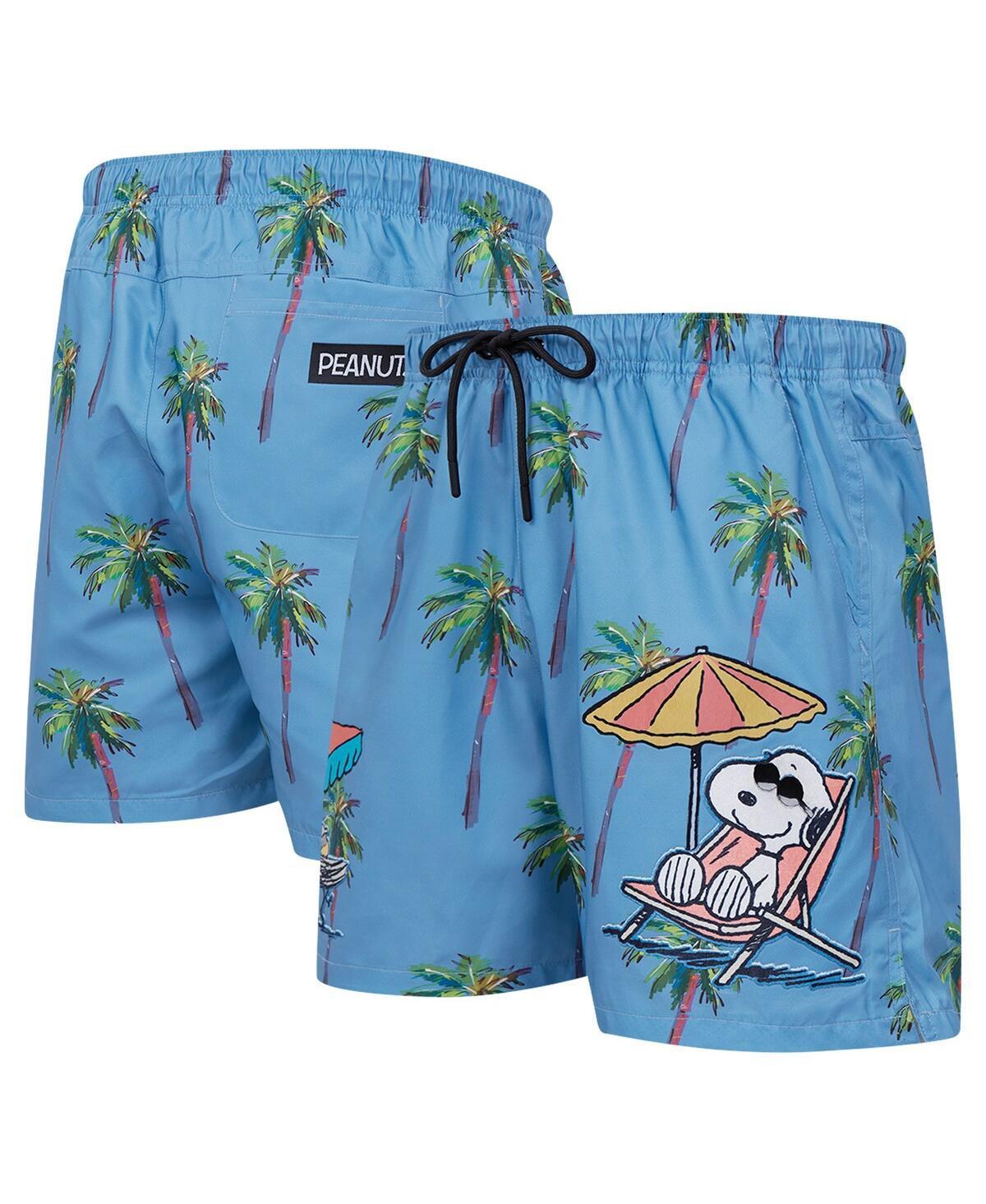 Freeze Max Mens Blue Peanuts Snoopy Chilling in The Sun Woven Shorts Product Image