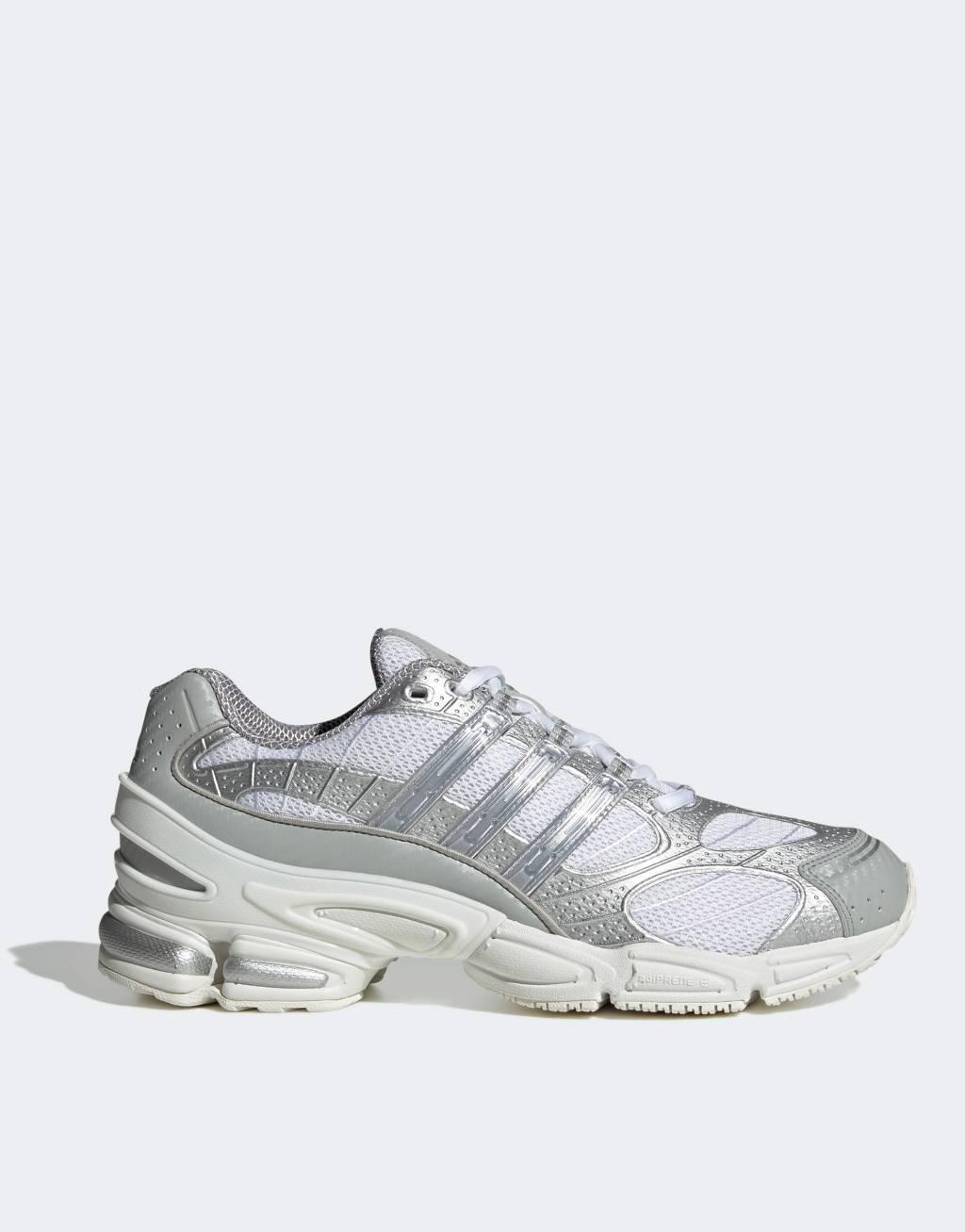 adidas Originals Ozweego Pro sneakers in white and silver Product Image