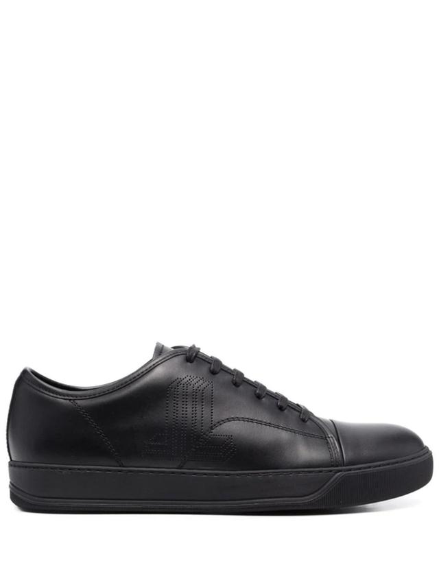 LANVIN Dbb1 Logo Low-top Sneakers In Grey Product Image