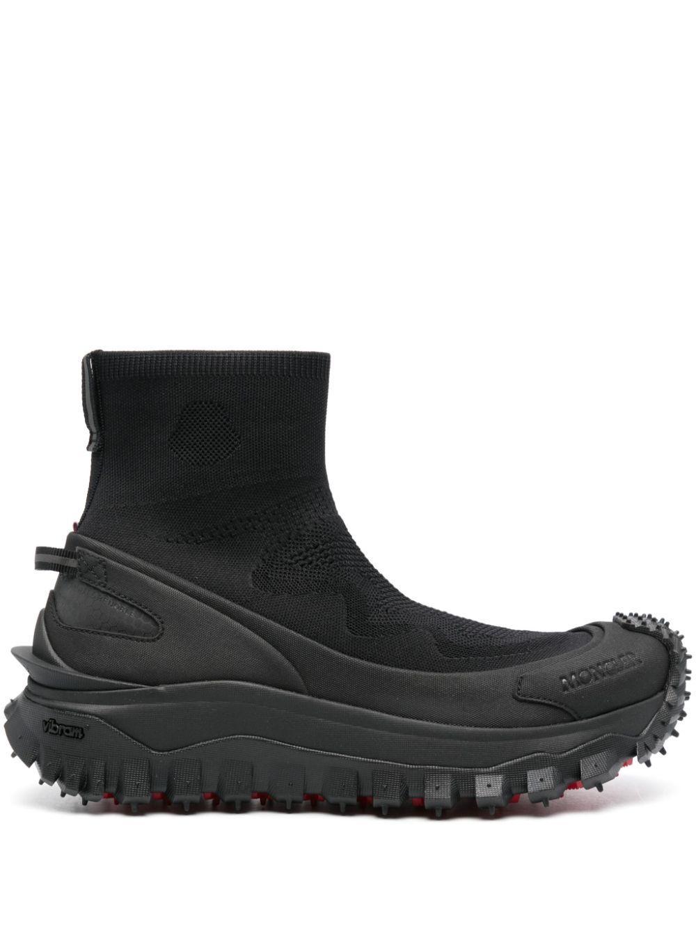 MONCLER Trailgrip Knit Sneakers In Black Product Image