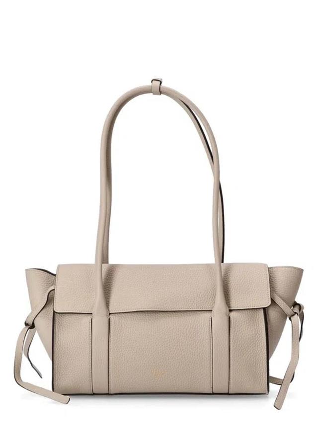 MULBERRY Soft Bayswater Drawstring Small Shoulder Bag In Beige Product Image