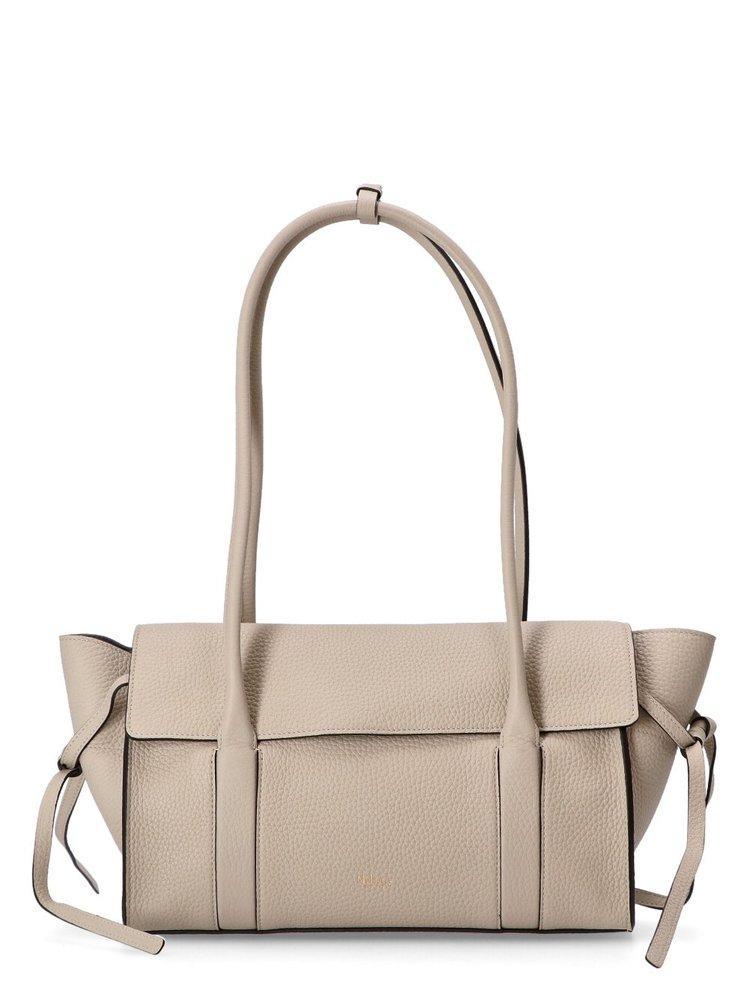 MULBERRY Soft Bayswater Drawstring Small Shoulder Bag In Beige Product Image