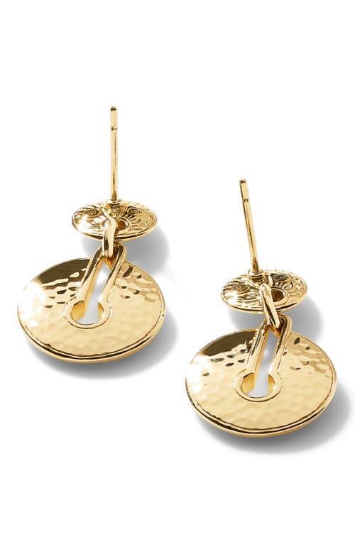 John Hardy Classic Chain Hammered Drop Earrings Product Image