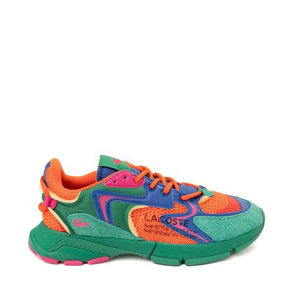 Mens Lacoste L003 Neo Athletic Shoe - Green / Orange / Blue / Pink Product Image