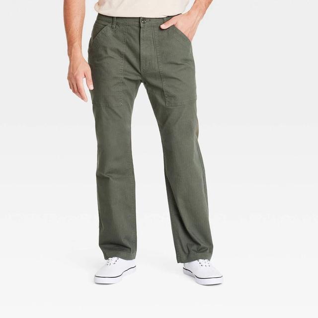 Mens Straight Leg Utility Pants - Goodfellow & Co 34x32 Product Image