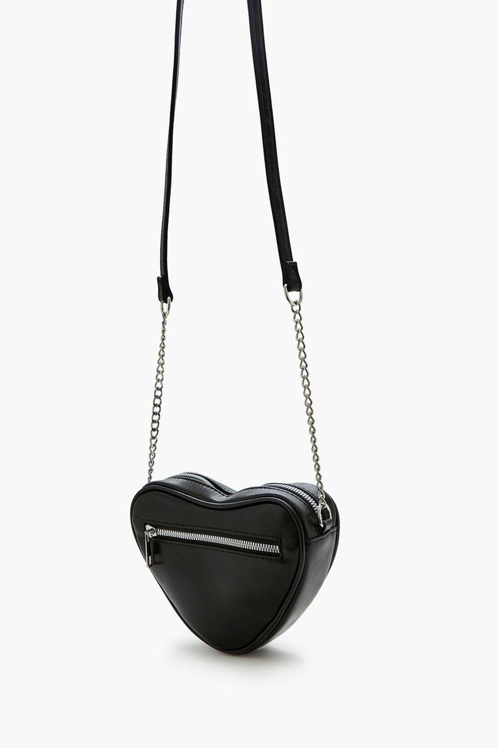 Faux Leather Heart Crossbody Bag | Forever 21 Product Image