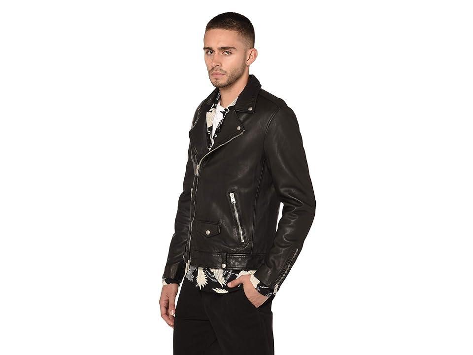 AllSaints Milo Biker Jacket Men's Clothing Product Image