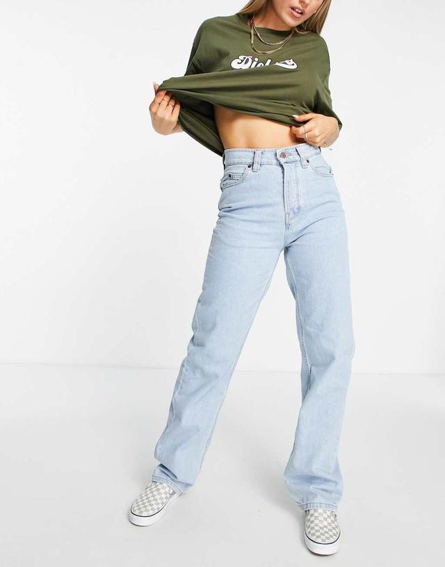 Dickies Thomasville high waisted relaxed fit jeans in blue denim  Product Image