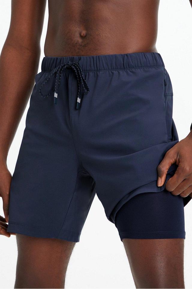 Fabletics Men The One Short (Lined) male Classic Navy Size XL Product Image