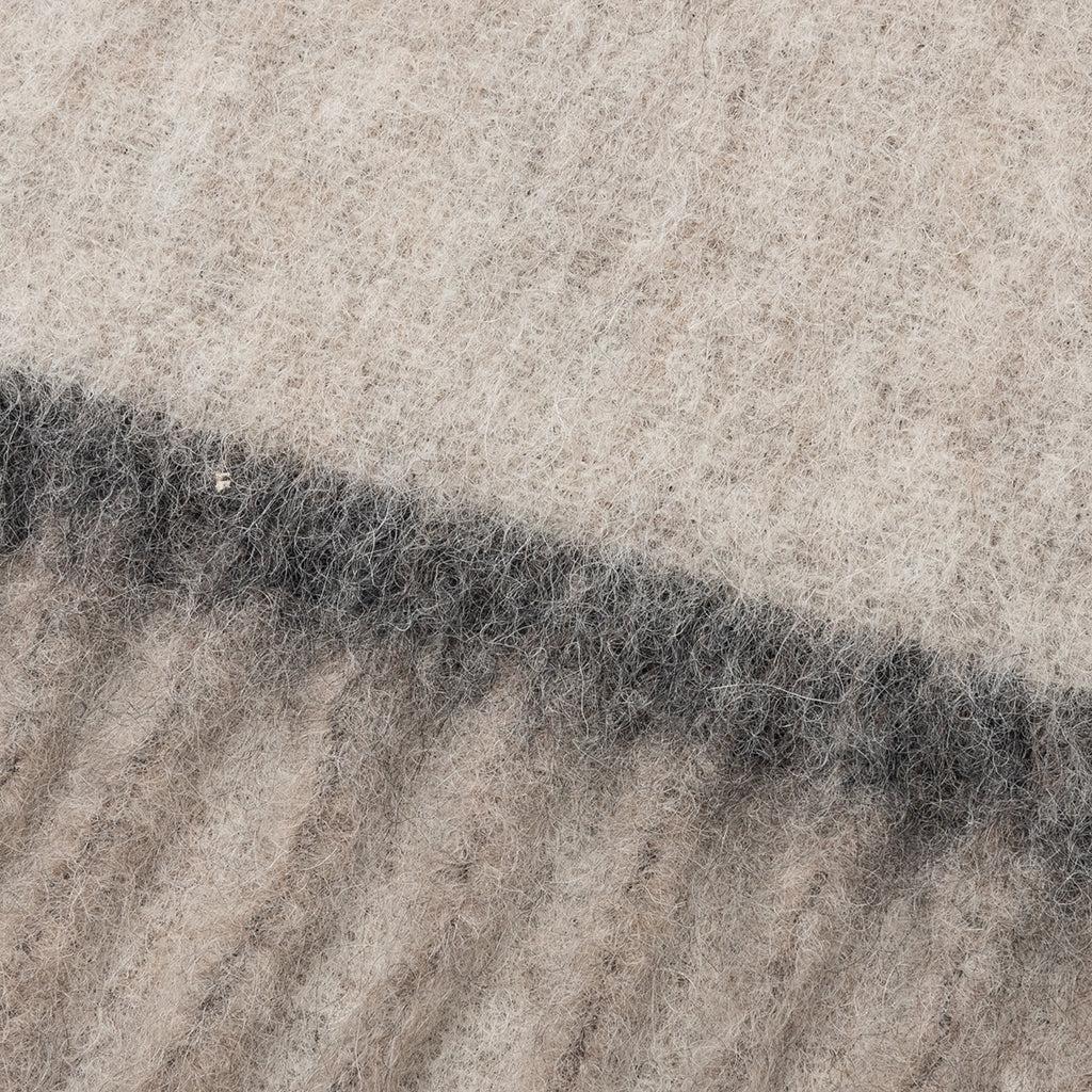 Wool Mohair Scarf - Beige/Grey Male Product Image