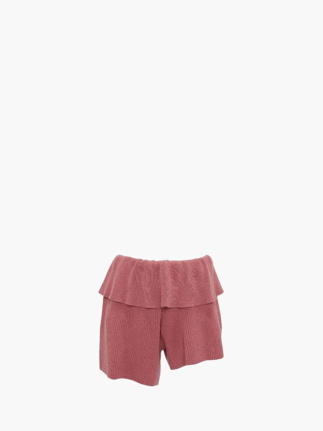 FOLD OVER ASYMMETRIC SHORTS in pink | JW Anderson US  Product Image