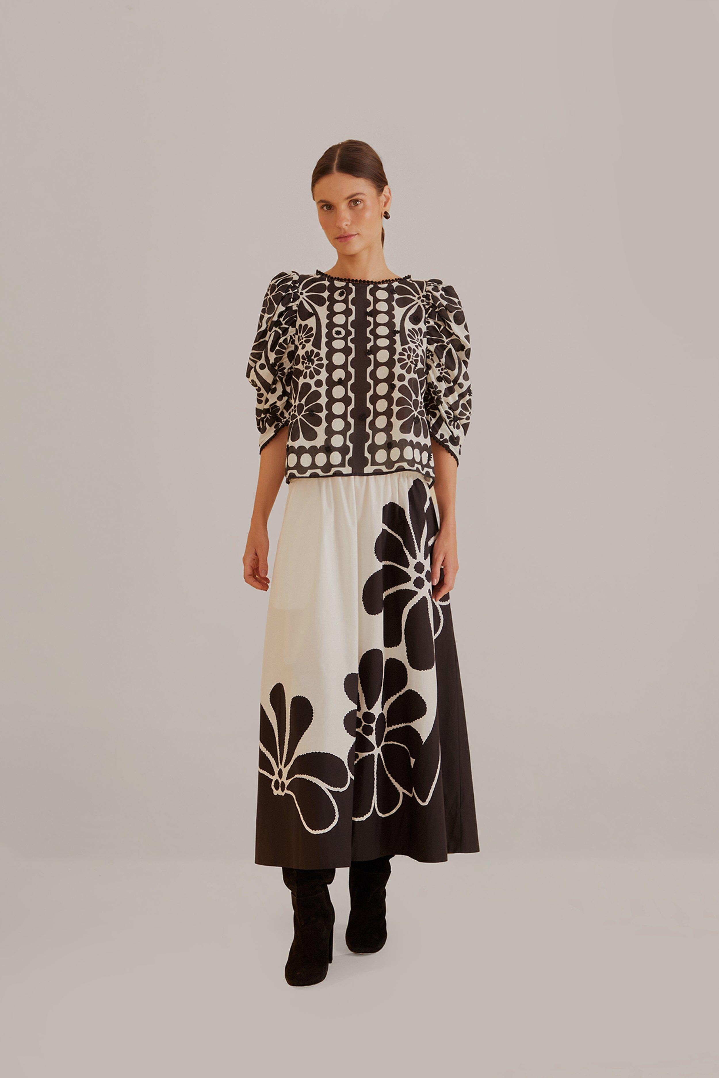 Black Palermo Maxi Skirt Product Image