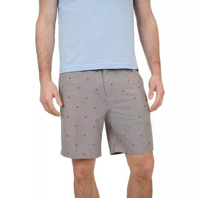 Mens Mountain and Isles Hybrid AOP Shorts Grey Triange Dash Product Image