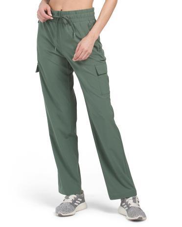 Woven Pants With Drawstring Waist for Women | Polyester/Spandex Product Image