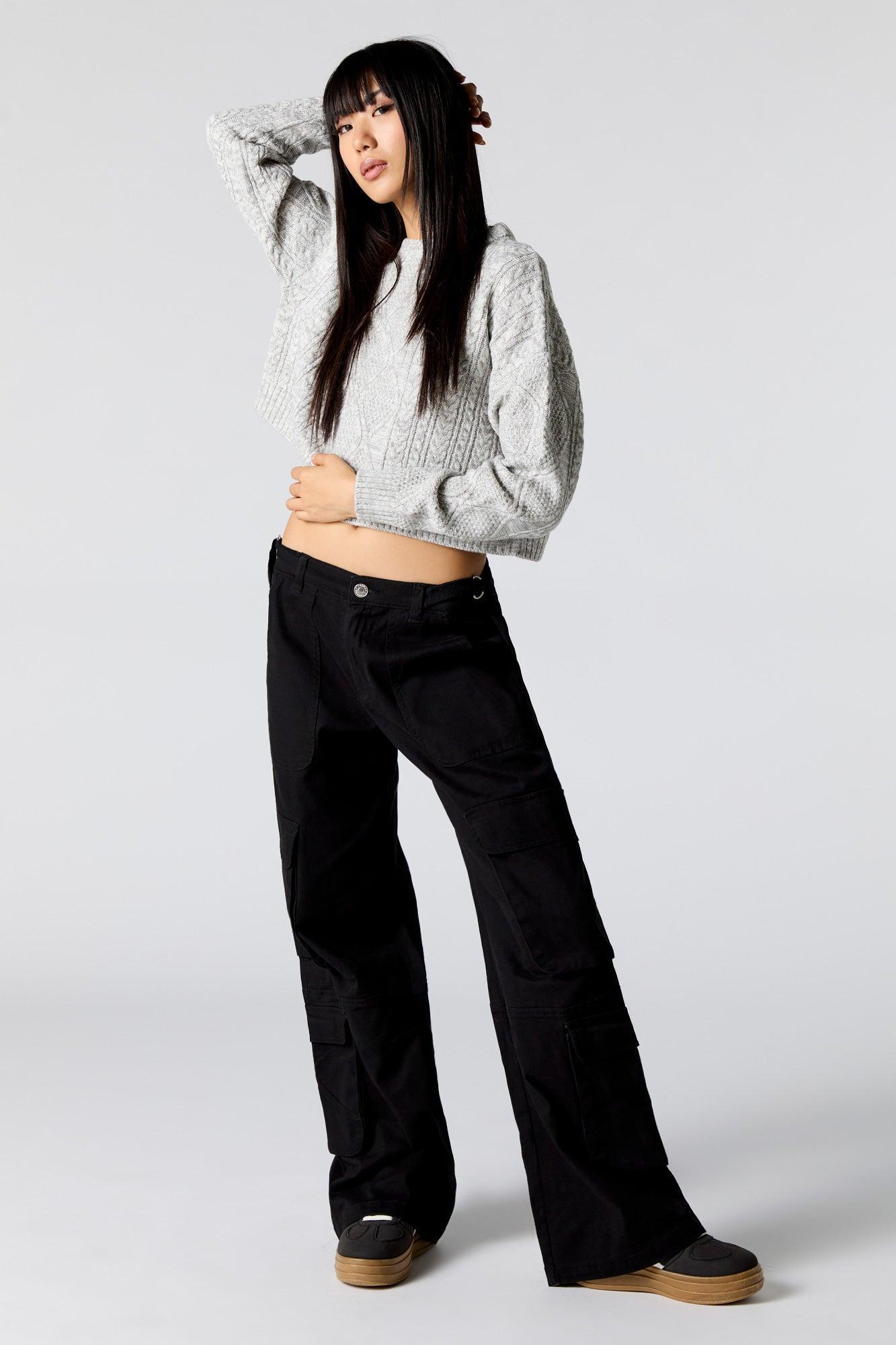 Adjustable Waist Baggy Cargo Pant Female Product Image