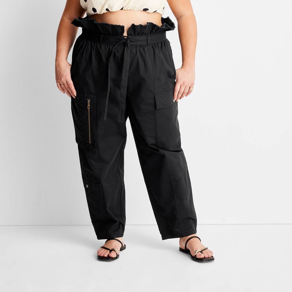 Womens High-Waisted Fold Over Cargo Pants - Future Collective with Jenny K. Lopez product image