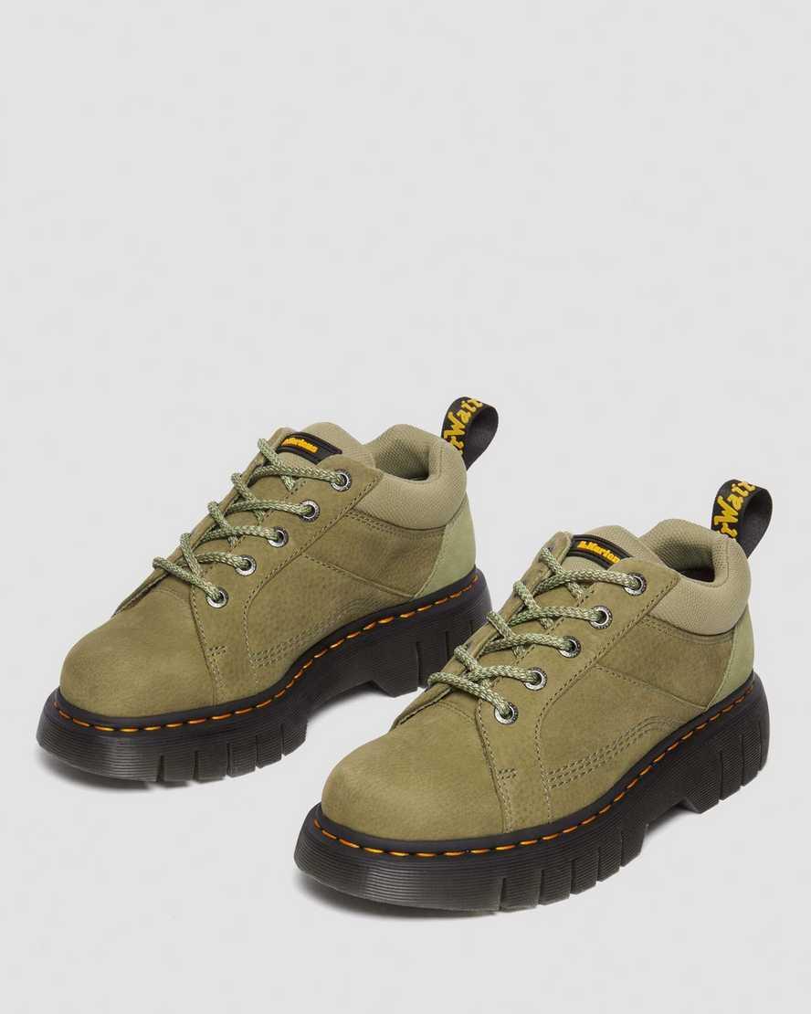 DR MARTENS Woodard Tumbled Nubuck Leather Low Casual Boots Product Image