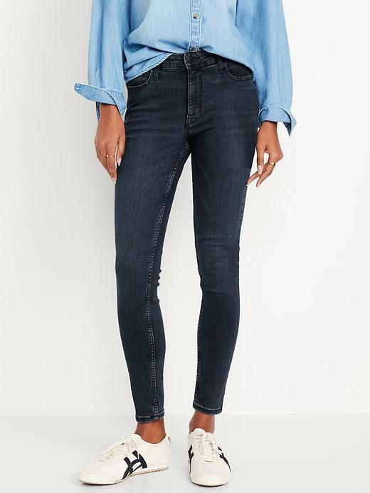 High-Waisted Rockstar Super-Skinny Jeans for Women Product Image