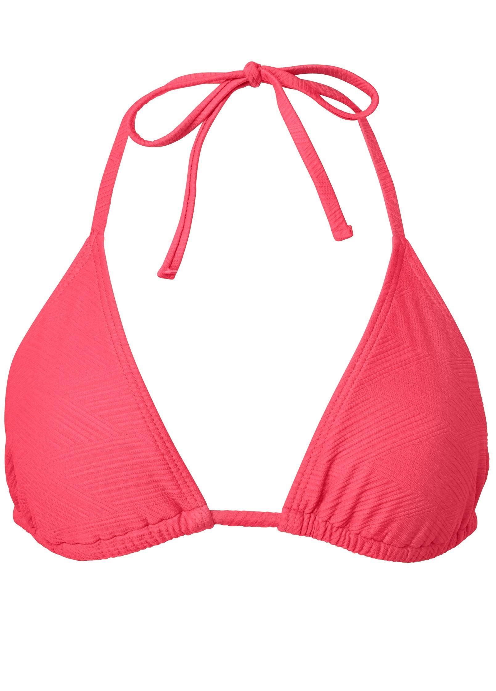 Texture String Triangle Top - Textured Sunset Pink Product Image