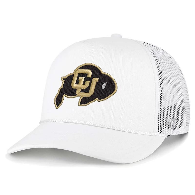 Mens 47 Colorado Buffaloes Foam Front Mesh Trucker Snapback Hat Product Image