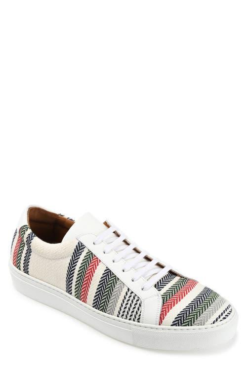 Taft Mens Woven Handcrafted Leather Low Top Lace-up Sneaker Product Image