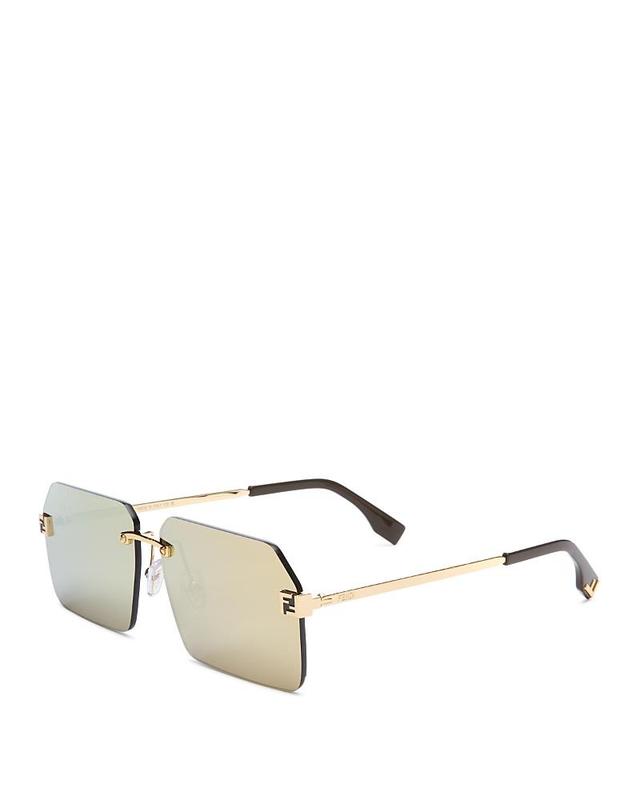 Mens Fendigraphy Rectangular Sunglasses Product Image