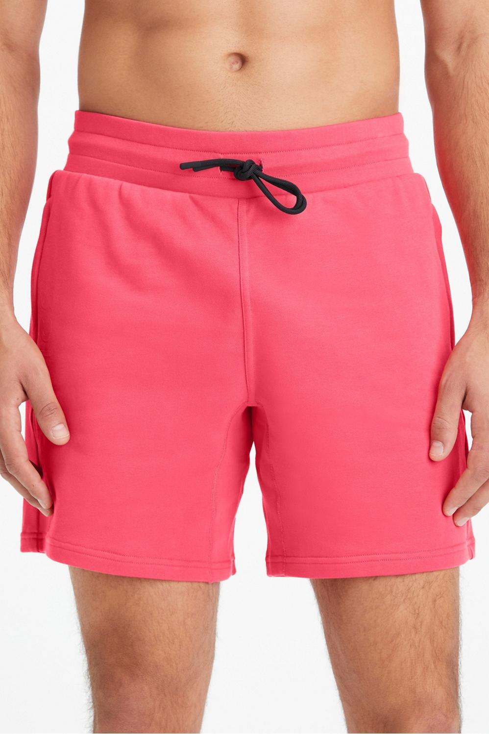 Fabletics Men The Lightweight Go-To Short male Magenta Red Fabletics Size XL Product Image