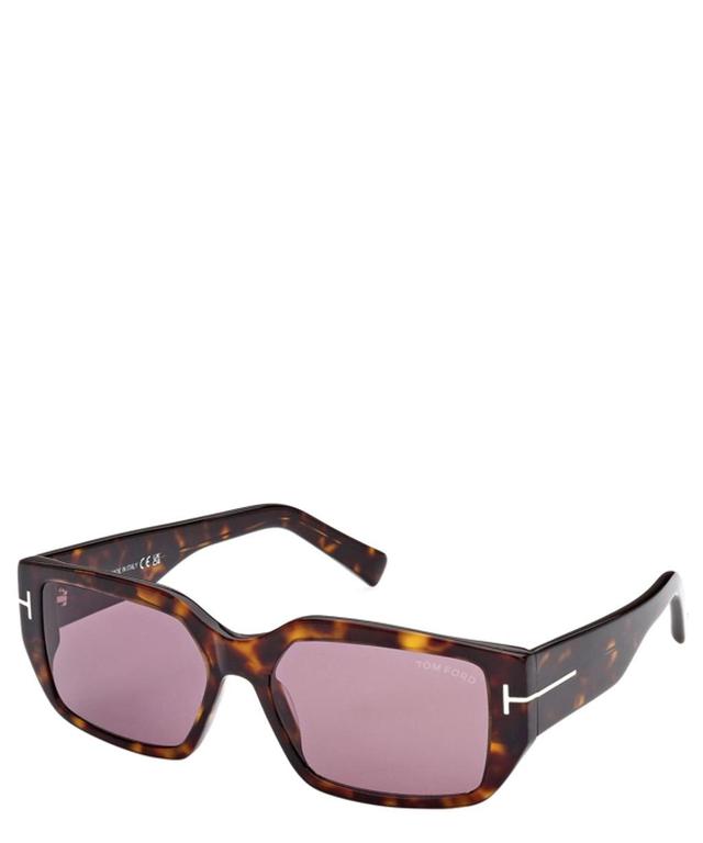 TOM FORD Eyewear Rectangular Frame Sunglasses In Crl Product Image