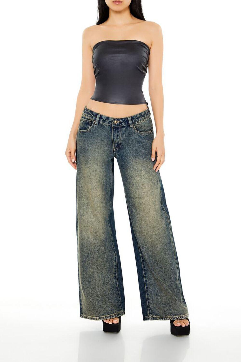 Stone Wash Low-Rise Jeans | Forever 21 product image