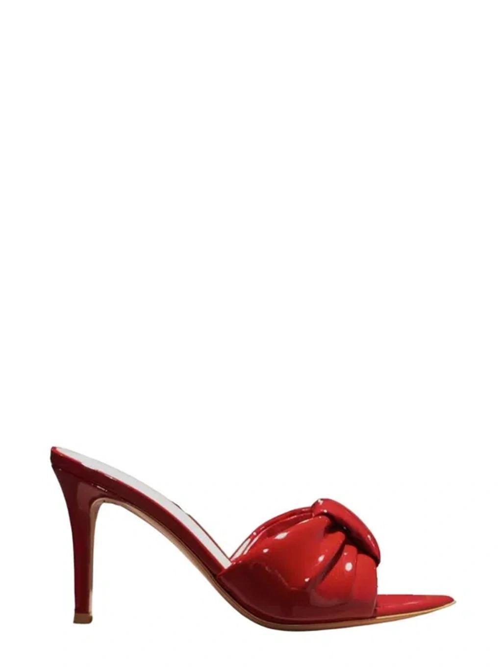 GIANVITO ROSSI Mule In Red Product Image