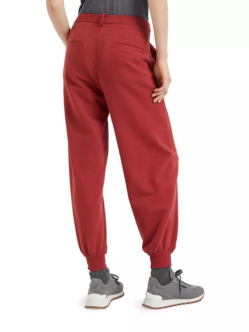 Cotton Smooth French Terry Trousers Product Image