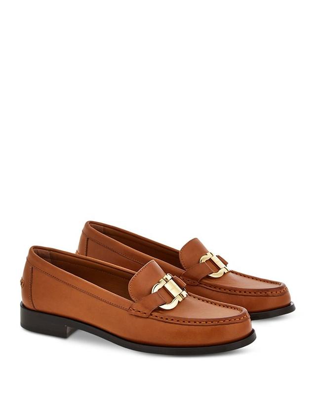 Ferragamo Womens Maryan Gancini Loafers Product Image