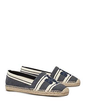 Tory Burch Womens Double T Jacquard Espadrille Flats Product Image