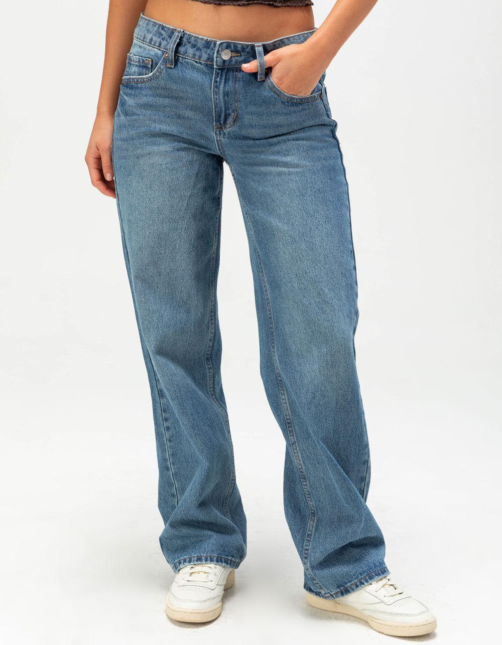 RSQ Womens Low Rise Loose Straight Jeans Product Image