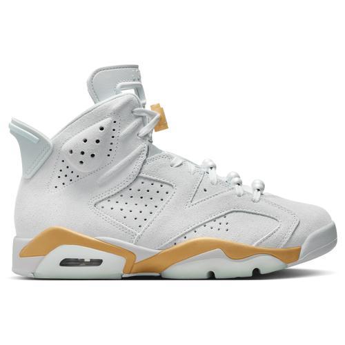 Jordan Womens Retro 6 - Shoes Pure Platinum/Metallic Gold/Glacier Blue Product Image