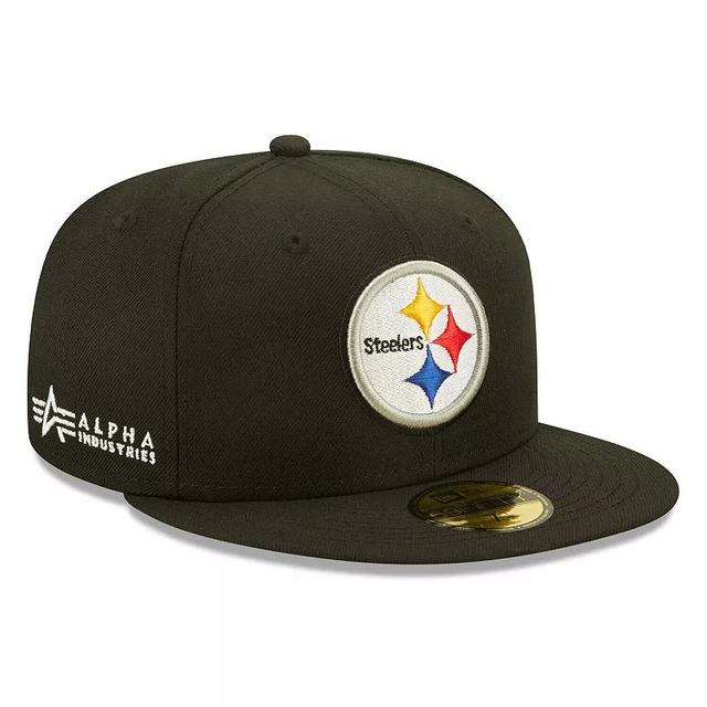 Mens New Era x Alpha Industries Pittsburgh Steelers Alpha 59FIFTY Fitted Hat Product Image