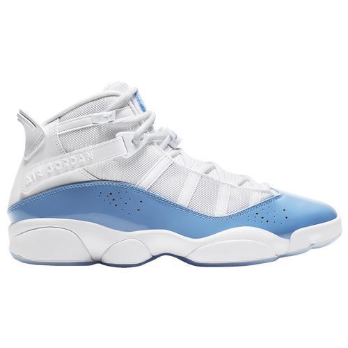 Jordan Mens Jordan 6 Rings - Mens Shoes White/Valor Blue Product Image