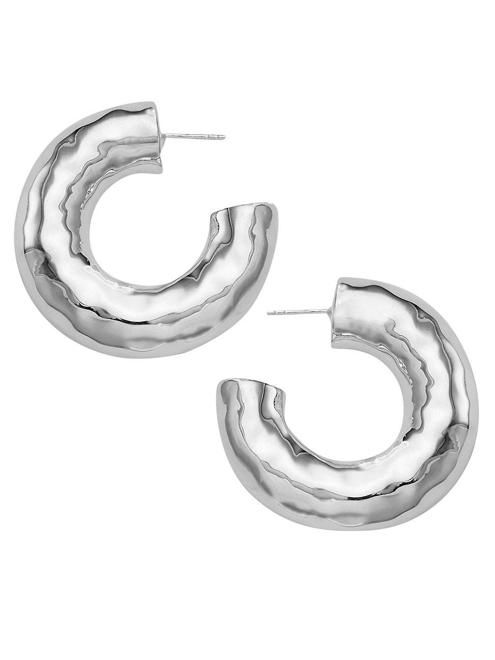 Ippolita Sterling Silver Classico Medium Hoop Earrings Product Image