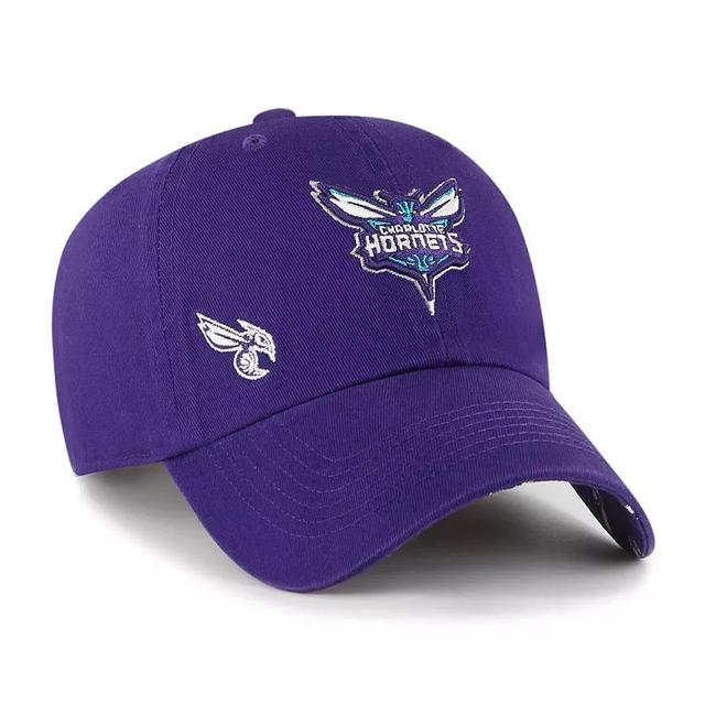 Womens 47 Purple Charlotte Hornets Confetti Undervisor Clean Up Adjustable Hat Product Image