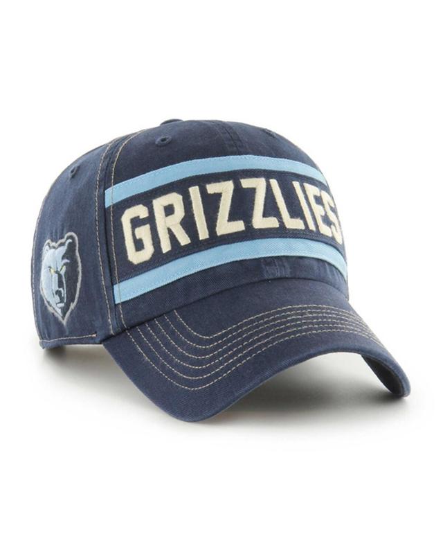 Mens 47 Brand Navy Distressed Memphis Grizzlies Quick Snap Clean Up Adjustable Hat Product Image