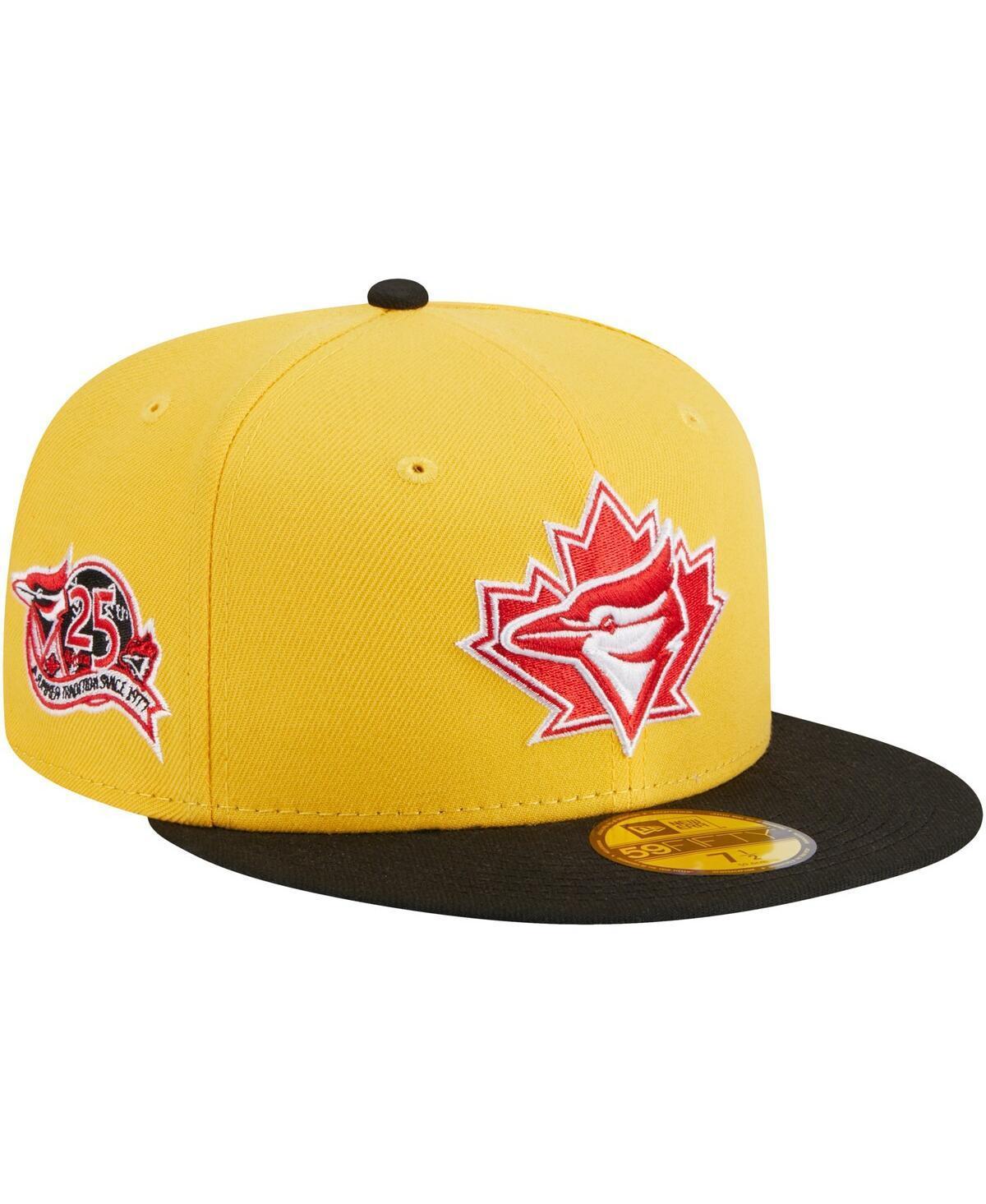 Mens New Era Yellow Toronto Blue Jays Grilled 59FIFTY Fitted Hat - Yellow Product Image