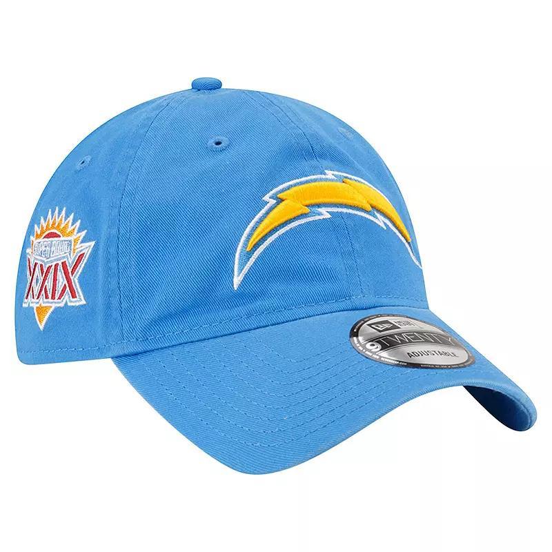 Mens New Era Powder Blue Los Angeles Chargers Distinct 9TWENTY Adjustable Hat Product Image